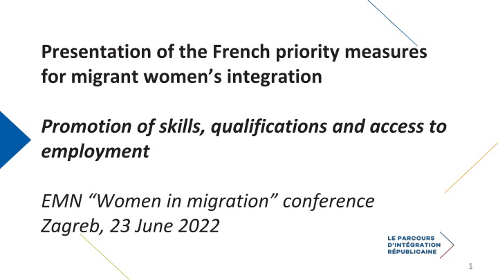 presentation of the french priority measures