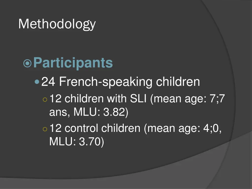 methodology