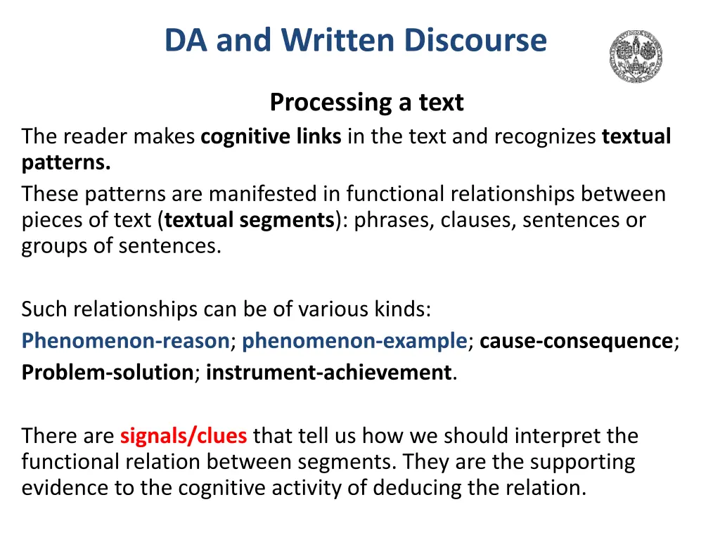 da and written discourse 3