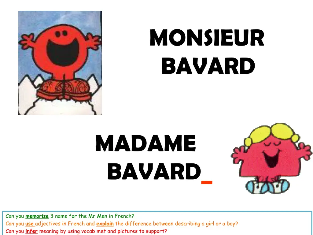 monsieur bavard