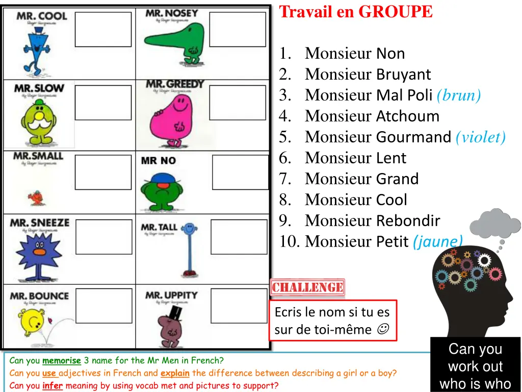 travail en groupe