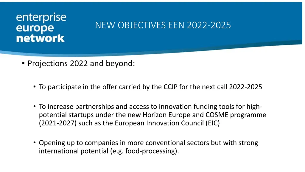 new objectives een 2022 2025