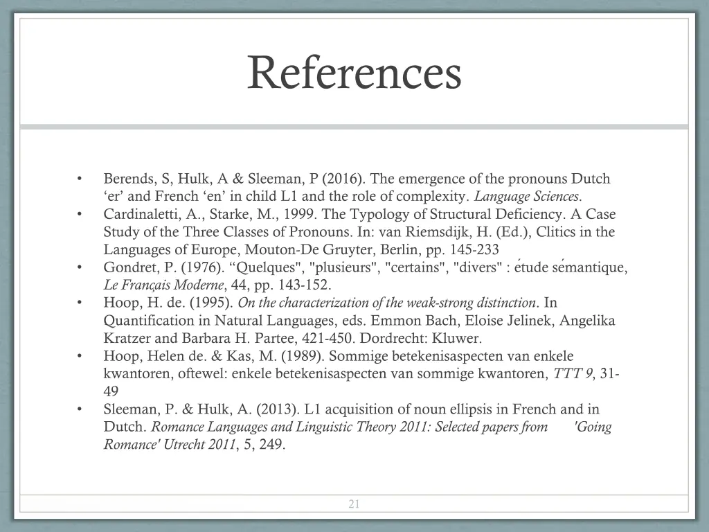 references