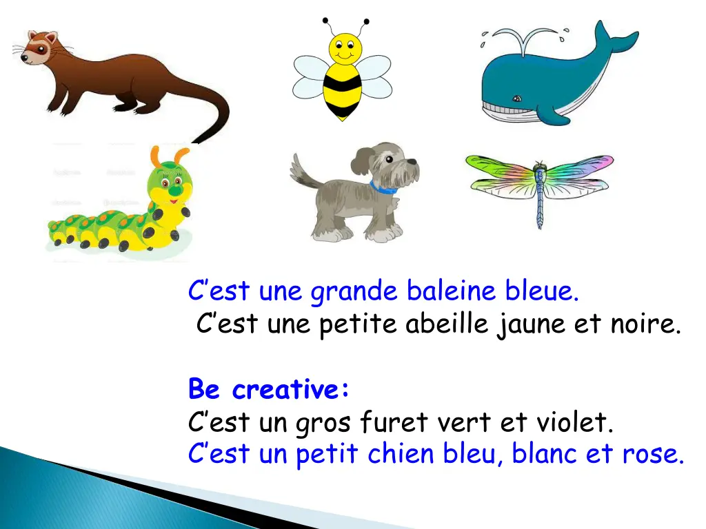 c est une grande baleine bleue c est une petite