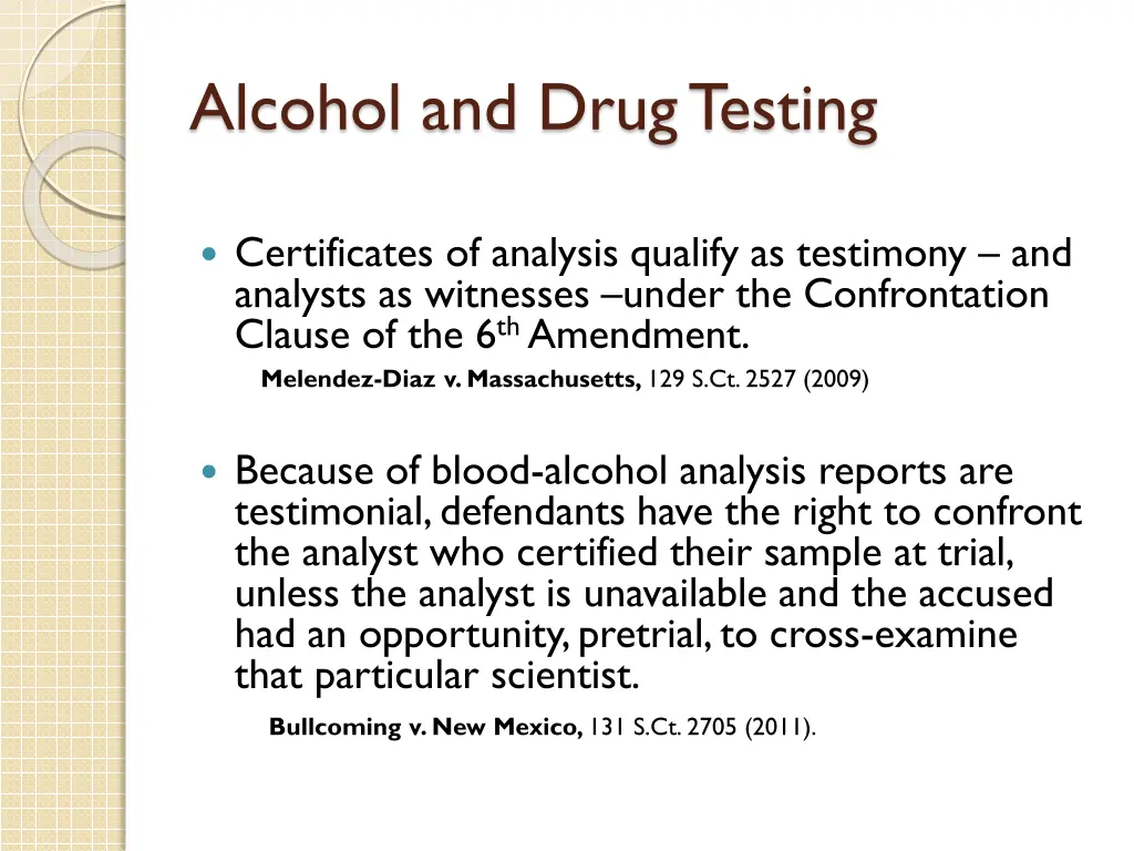 alcohol and drug testing