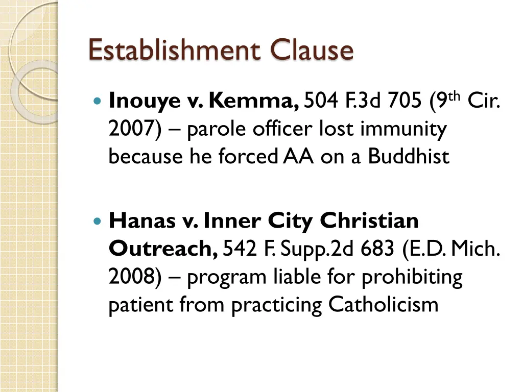 establishment clause 1