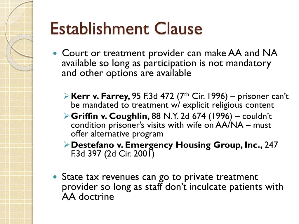 establishment clause