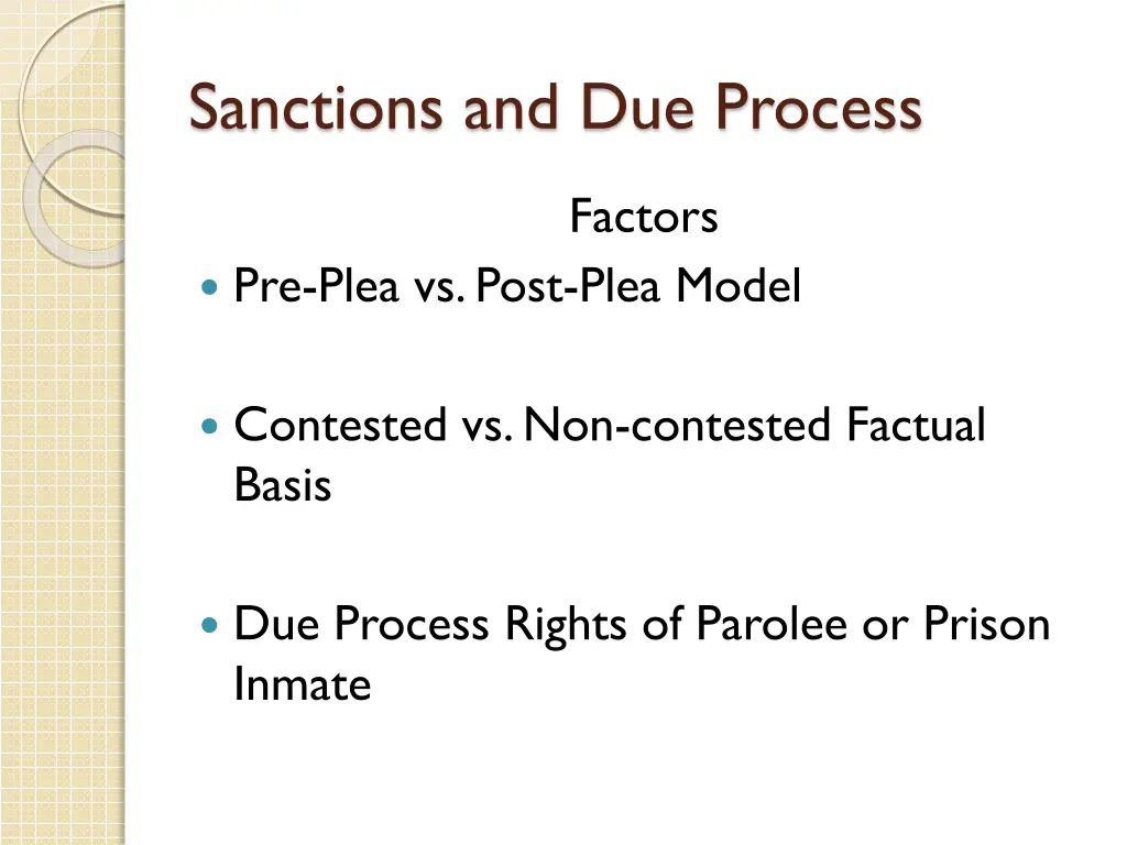 sanctions and due process