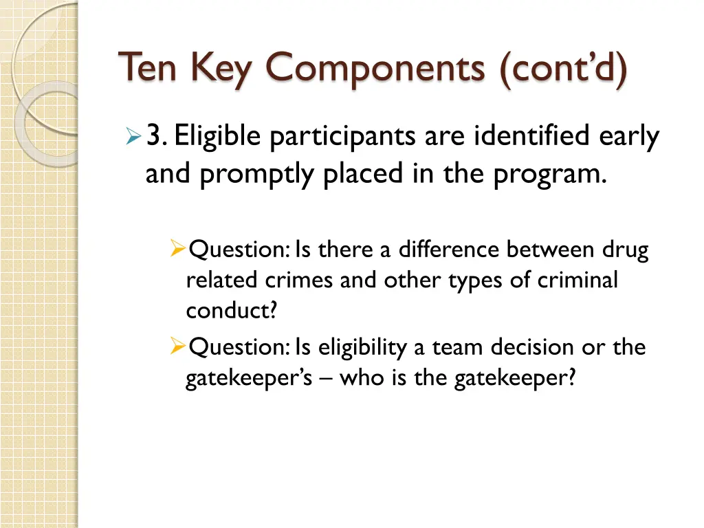 ten key components cont d 1