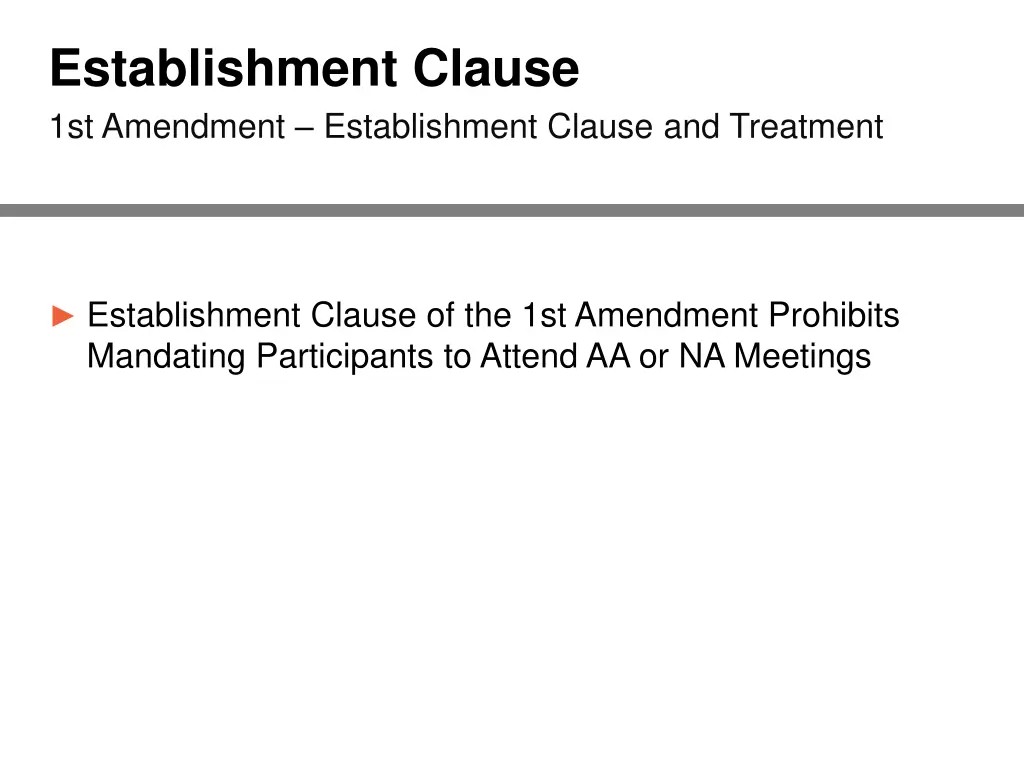 establishment clause 1st amendment establishment