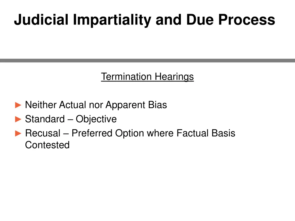 judicial impartiality and due process