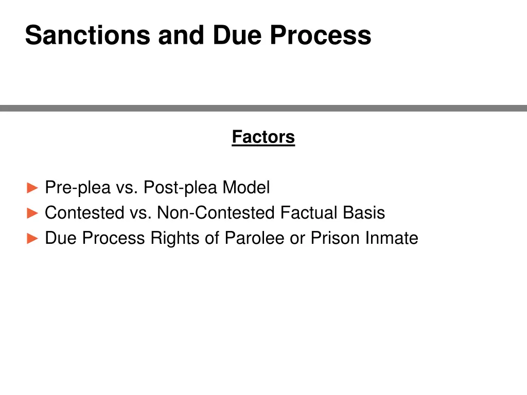 sanctions and due process