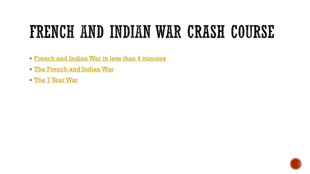 french and indian war crash course