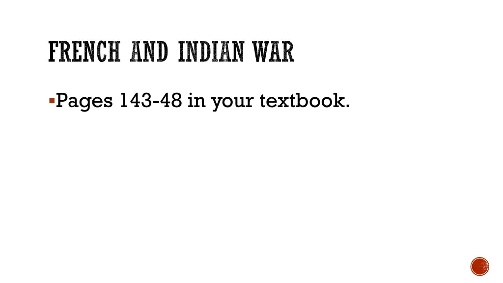 french and indian war