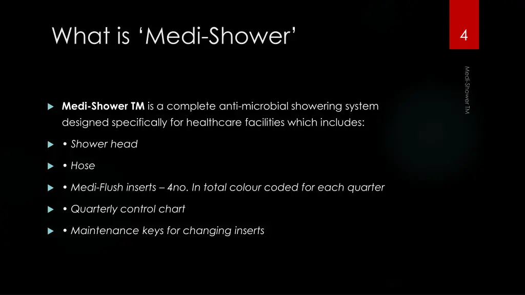 what is medi shower