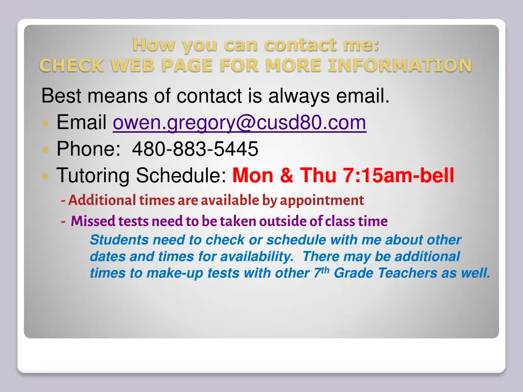 how you can contact me check web page for more