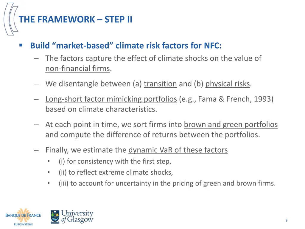 the framework step ii