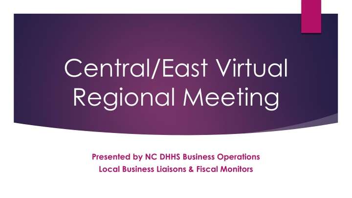 central east virtual regional meeting