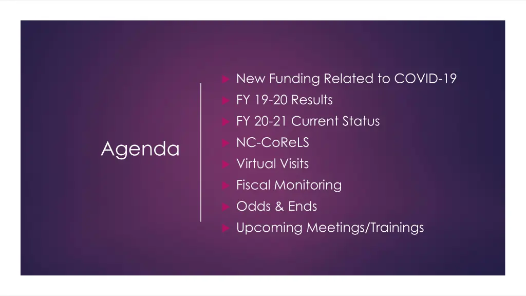 new funding related to covid 19 fy 19 20 results