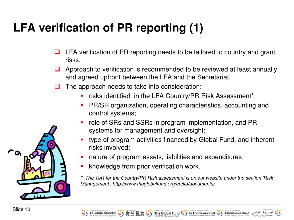 lfa verification of pr reporting 1