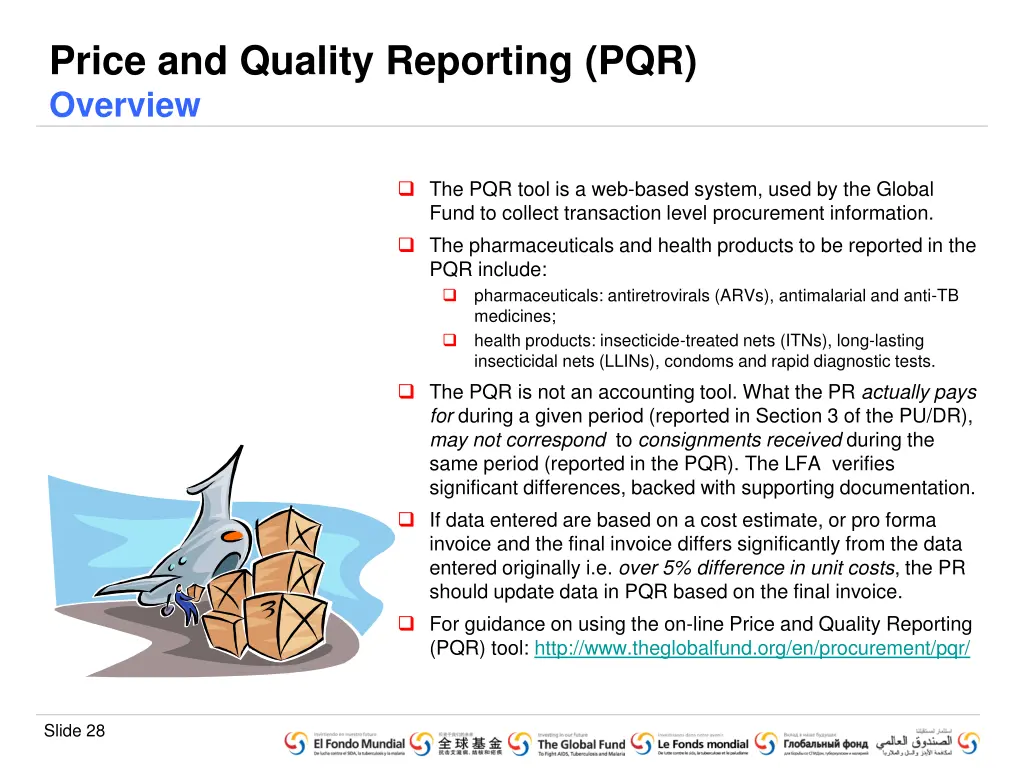 price and quality reporting pqr overview