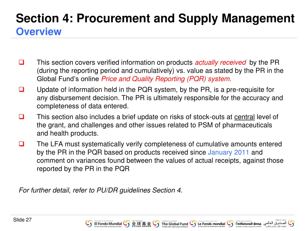 section 4 procurement and supply management