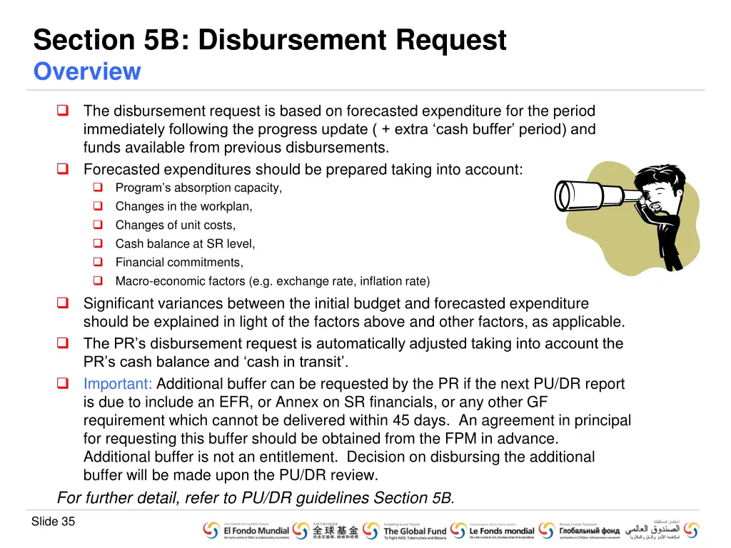 section 5b disbursement request overview