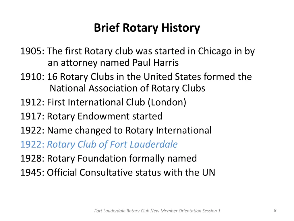 brief rotary history