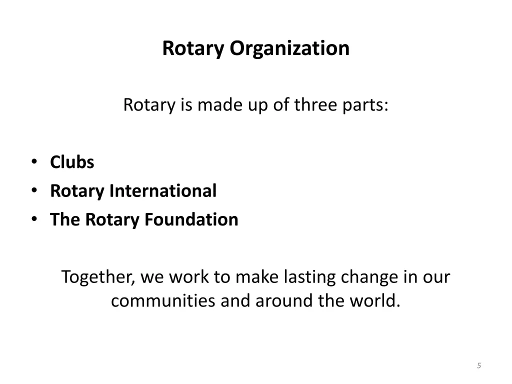 rotary organization