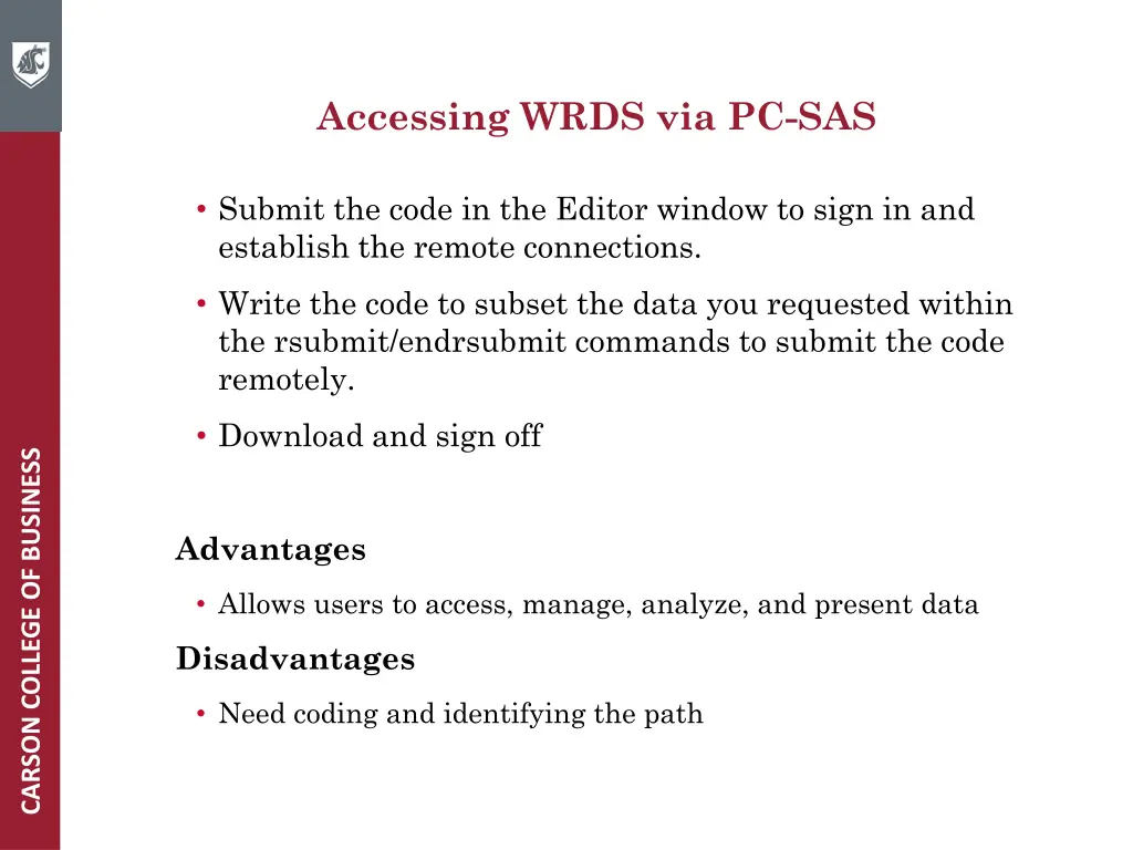 accessing wrds via pc sas