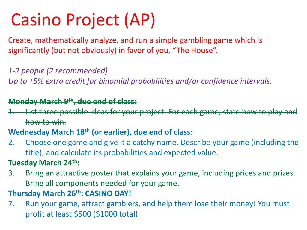 casino project ap