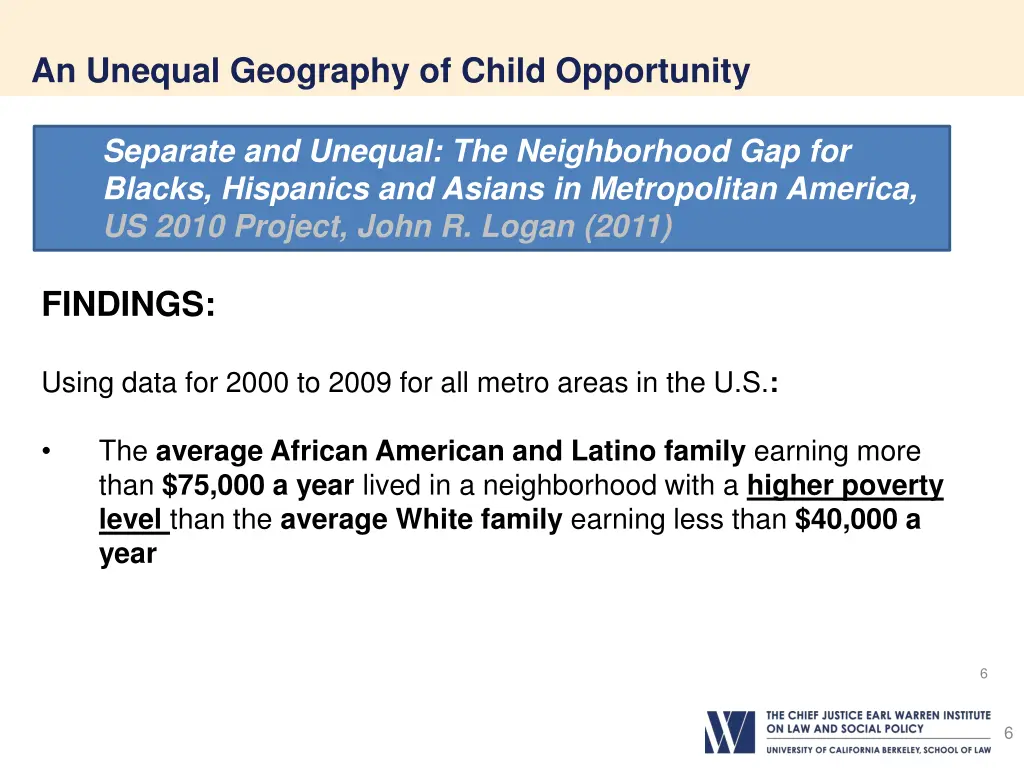 an unequal geography of child opportunity