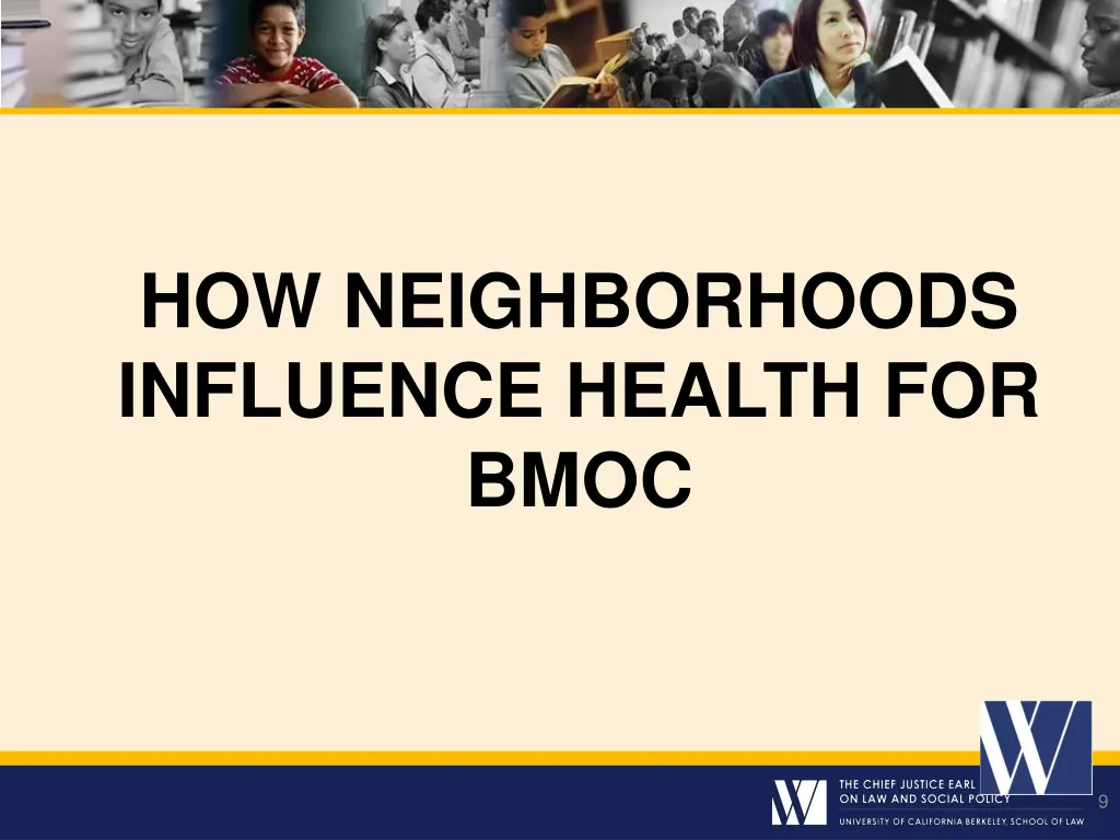 how neighborhoods influence health for bmoc