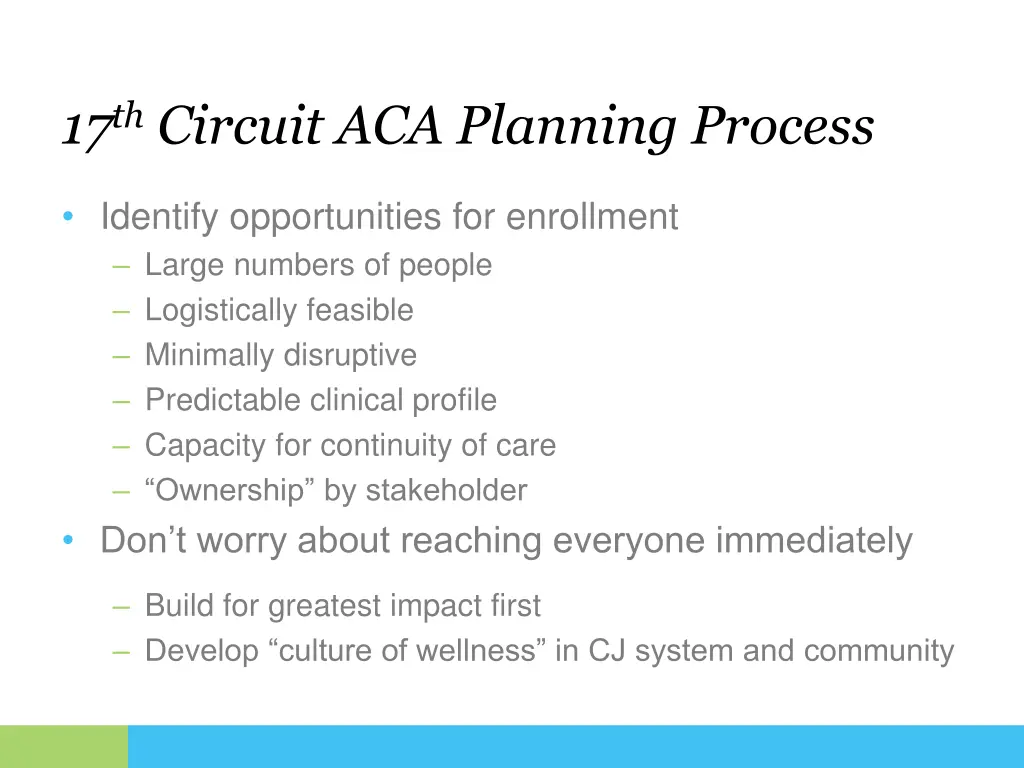 17 th circuit aca planning process 2