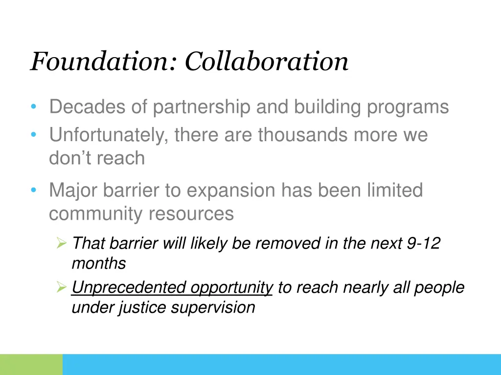 foundation collaboration