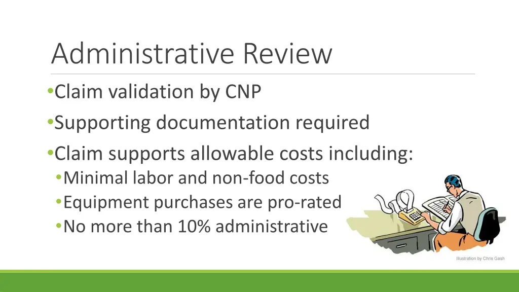 administrative review claim validation