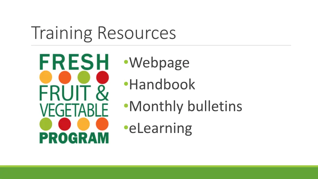 training resources