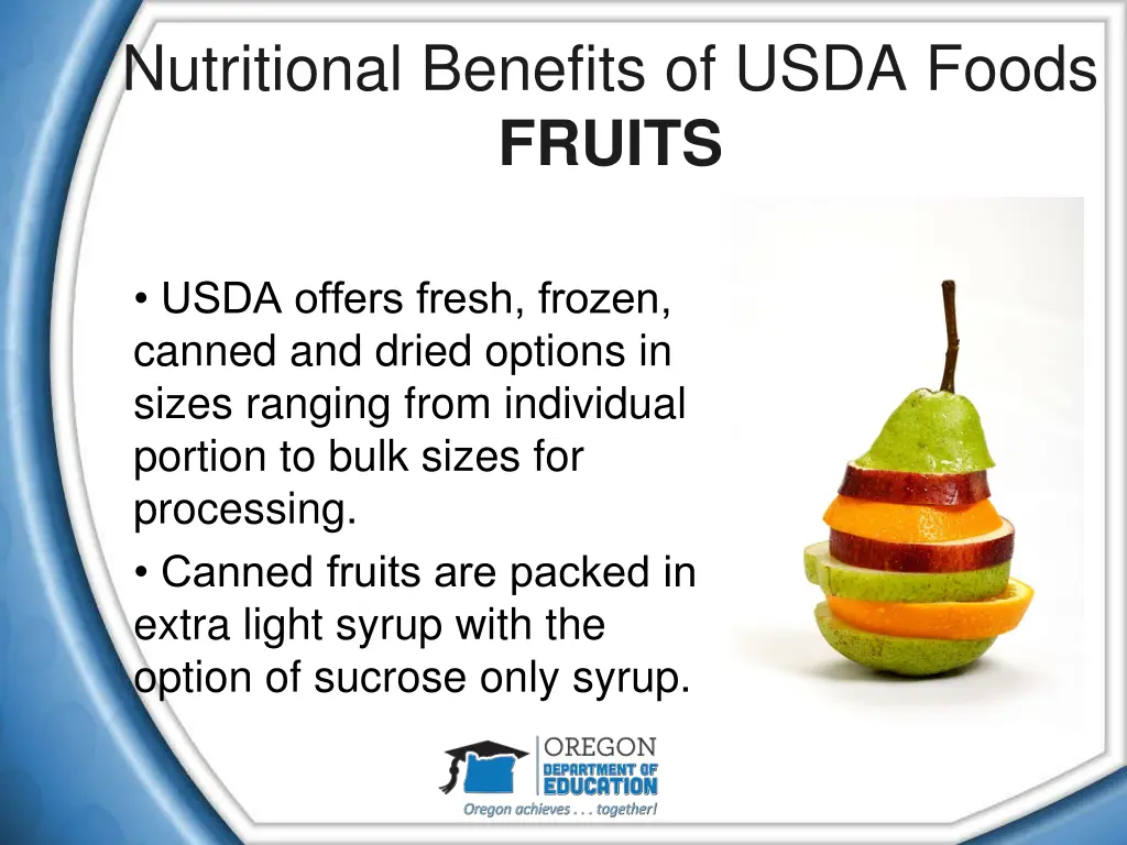 nutritional benefits of usda foods fruits