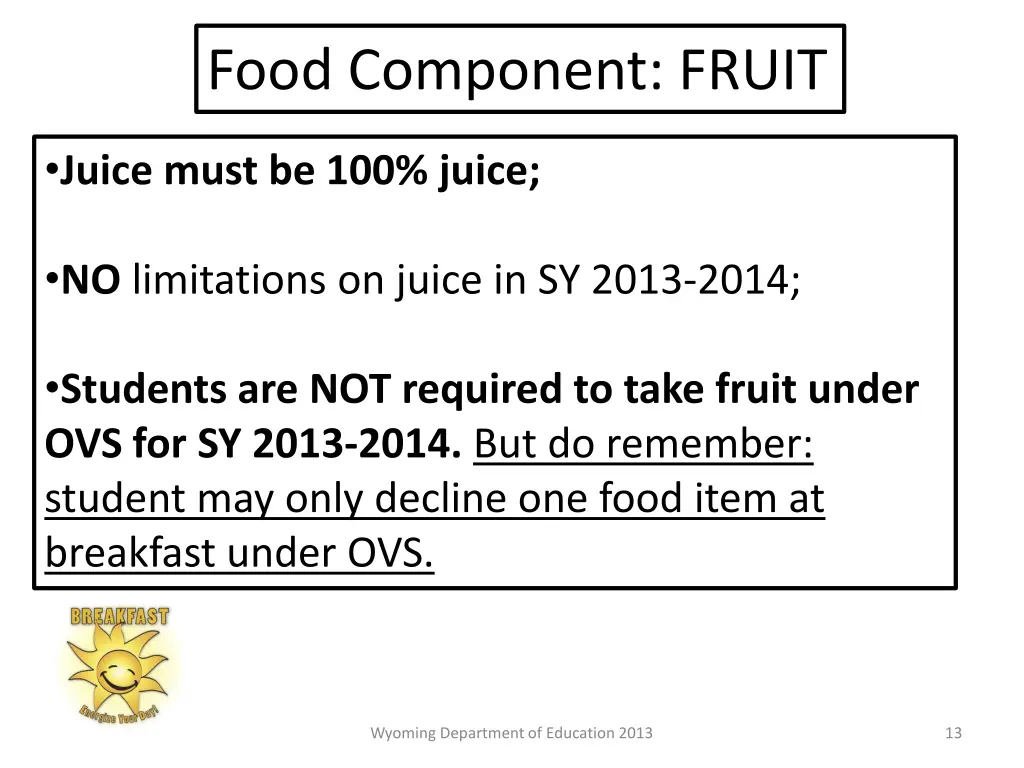 food component fruit 1