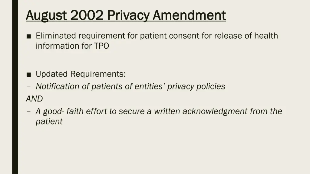 august 2002 privacy amendment august 2002 privacy