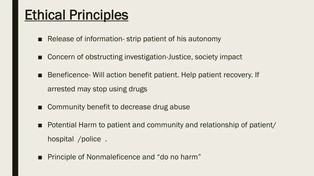 ethical principles ethical principles