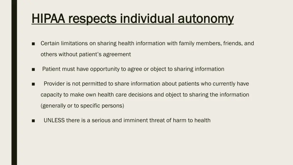 hipaa respects individual autonomy hipaa respects