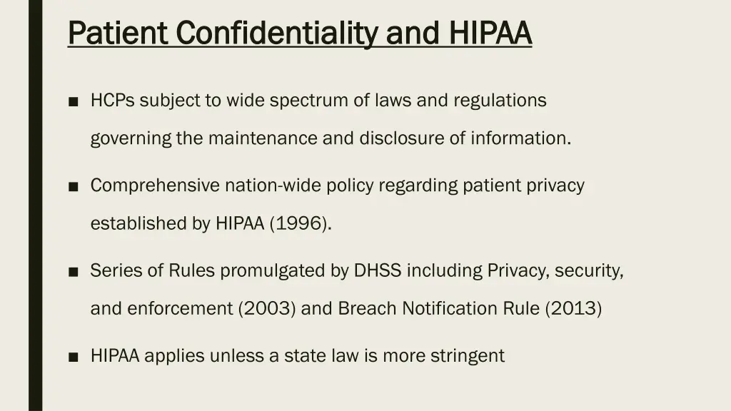 patient confidentiality and hipaa patient