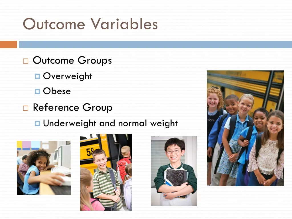 outcome variables