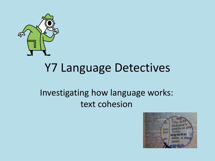 y7 language detectives