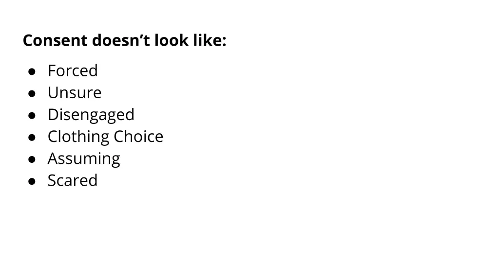 consent doesn t look like