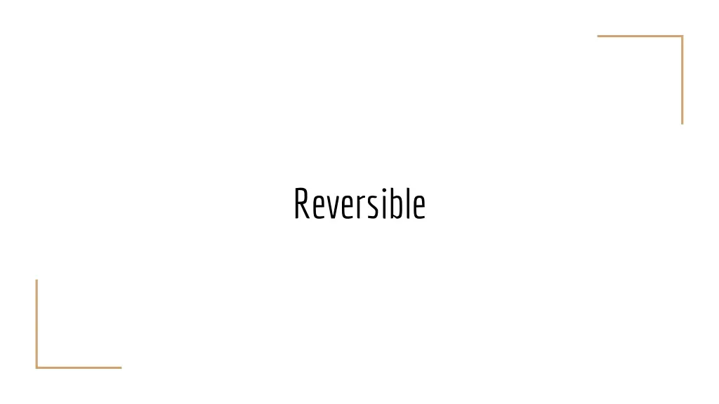 reversible