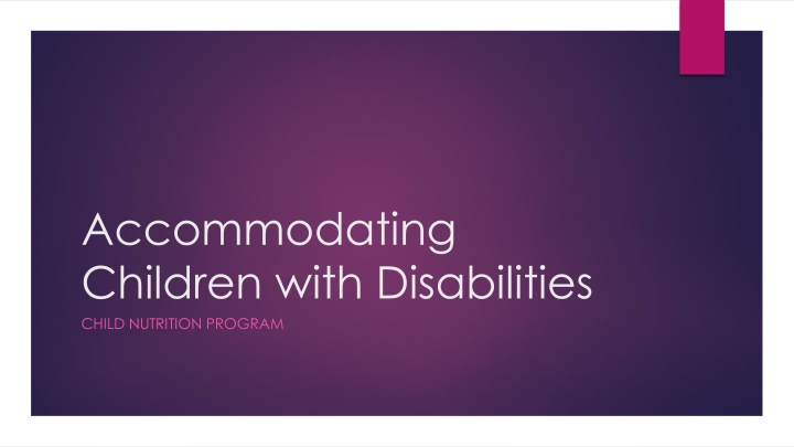 accommodating children with disabilities child