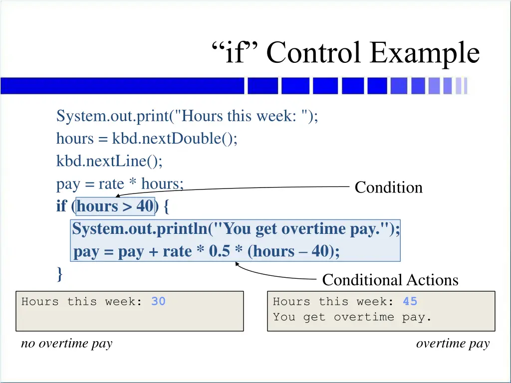 if control example