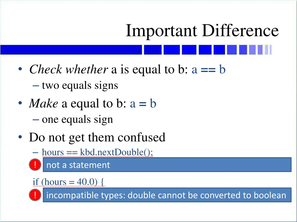 important difference